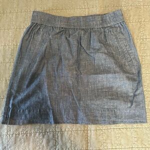 Gently used chambray mini skirt